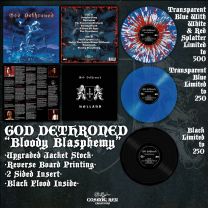 God Dethroned - Bloody Blasphemy LP (2023 rp, lim 1000, 3 clrs)