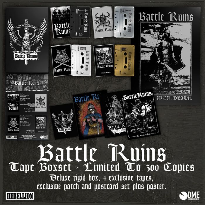 Battle Ruins - 4x Tape Boxset (lim 300, patch, poster, postcards