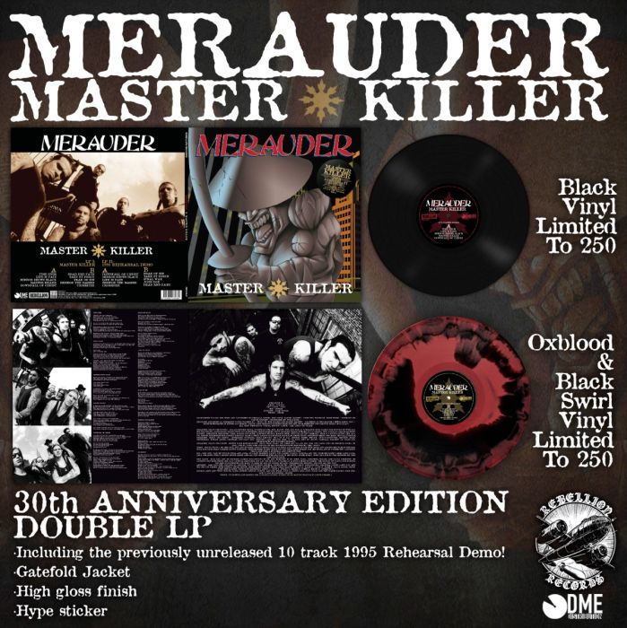 MERAUDER / MASTER KILLER レコード　LP Merauder - Master Killer 2LP (30th anniversary edition, LIM 500