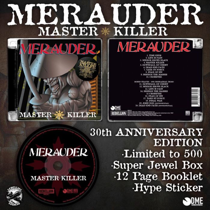 Merauder - Master Killer CD (30th anniversary edition, LIM 500