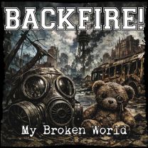 Backfire! - My Broken World LP (white/black cross vinyl, 180 gram, lim 333, handnumbered, poster)