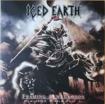 Iced Earth ‎– Framing Armageddon: Something Wicked Part 1 2LP Gatefold (Beer [Transparent] With Black/White Splatter Vinyl)