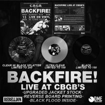 Backfire! - Live At CBGB's LP (lim 500, 3 clrs) PRE-ORDER 08 JULY