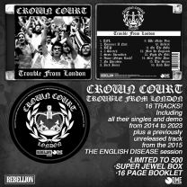 Crown Court - Trouble From London CD (2023, lim 500, 16 tracks, super jewel box) PRE-ORDER 16/06