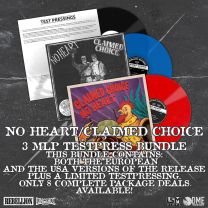Claimed Choice / No Heart - 3xLP TESTPRESS PACK (Lim 08) PRE-ORDER 03 NOV
