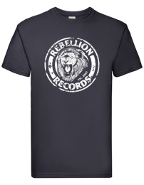 Rebellion Records - logo T shirt Navy 