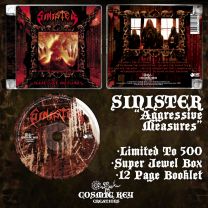 Sinister - Aggressive Measures CD (2022RP, lim 500, super jewel box)