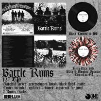 Battle Ruins - s/t EP 12" Gatefold (lim 750, 2 clrs, 45rpm) PRE-ORDER 22/03
