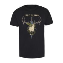 Live By The Sword - Snake-skull T shirt (4 clrs)