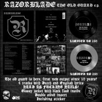 Razorblade - The Old Guard 7" EP (lim 500, 2 clrs) PRE-ORDER 14/11