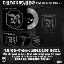 Razorblade - The Old Guard 7" or CD + SHIRT PACKAGE DEAL, PRE-ORDER 14/11