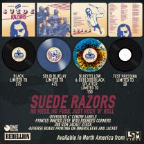 Suede Razors - No Mess, No Fuss, Just Rock 'N' Roll 12" BLUE (lim 475) 