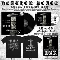 Heathen Peace - Total Fucking War LP OR CD + T-SHIRT DEAL, PRE-ORDER 8TH MAY